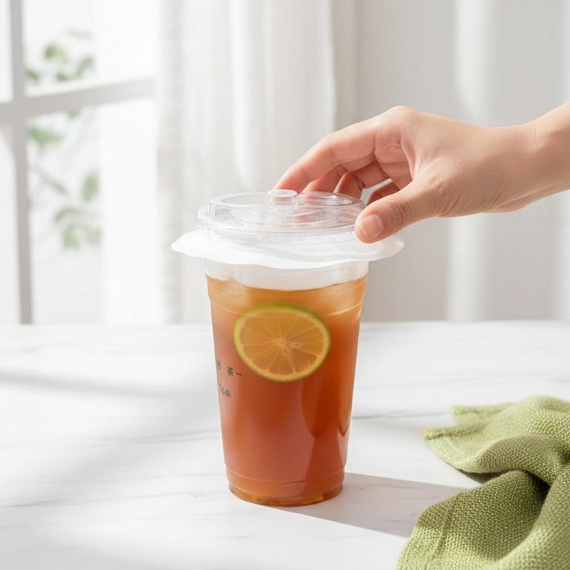 Coffee Tea Drink - 100/500개입 일회용 누수 방지 컵 밀봉지,