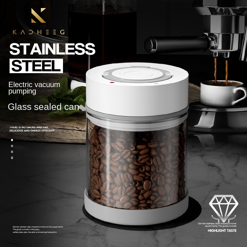 Coffee Tea Sugar Canister Set - 전기 진공 커피 원두 유리 보관