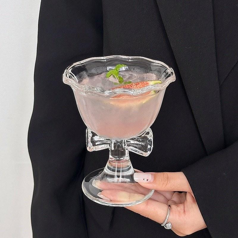 새로운 리본 유리컵 귀여운 물컵 만화 리본 유리컵 줄무 - Coffee Tea Drink 리뷰 및 가격
