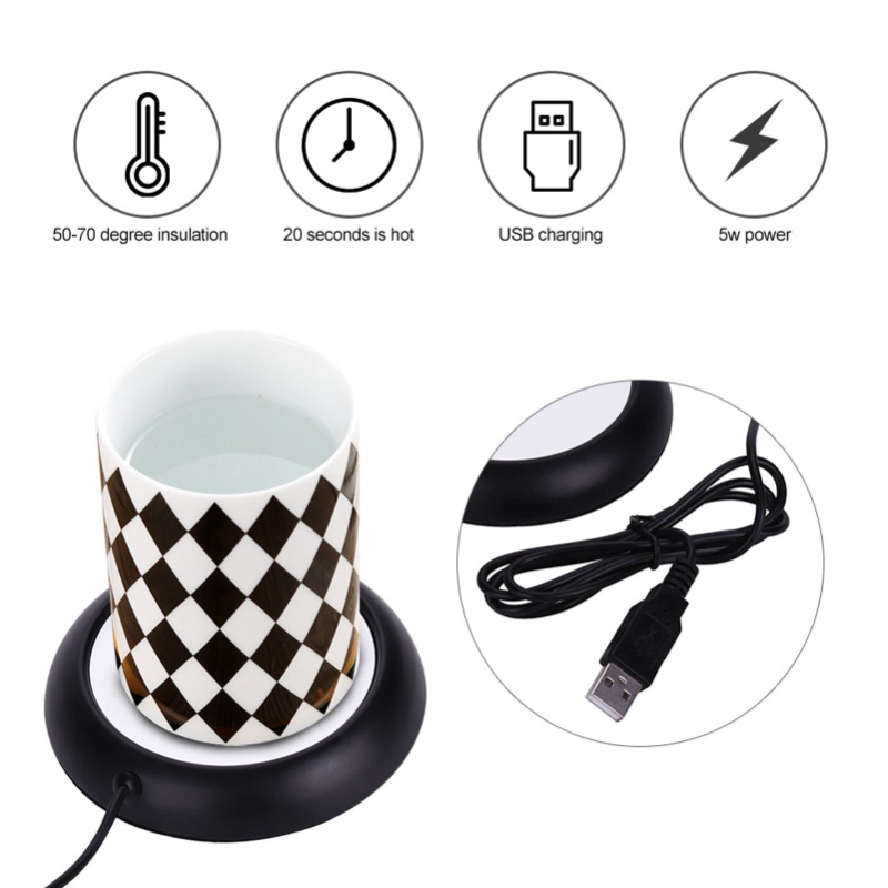 나뭇결 무늬 USB 컵 워머 히트 매트 음료 머그컵 사 - Coffee Tea Warmer 리뷰 및 가격