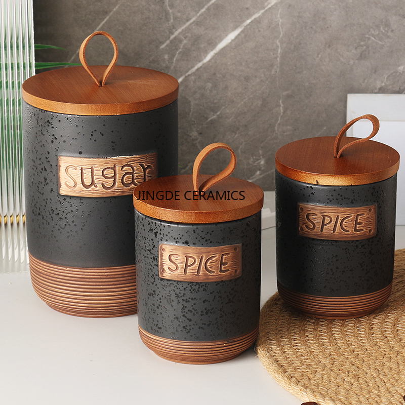 1pc 세라믹 봉인 된 항아리 커피 설탕 저장 항아리  - Coffee Tea Sugar Canister Set 리뷰 및 가격