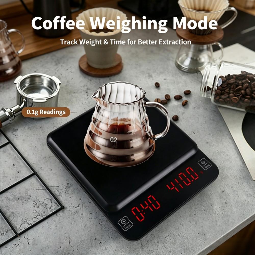 3kg/0.1g 고정밀 디지털 커피 저울, LED 휴대 - Coffee & Tea - Pastry Góc Xanh 리뷰 및 가격