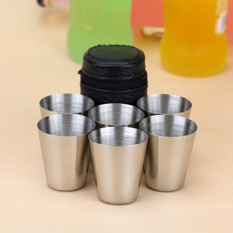 4/6Pcs 스테인레스 스틸 컵 미니 샷 유리 맥주 컵 - Coffee Tea Sugar Canister Set 리뷰 및 가격