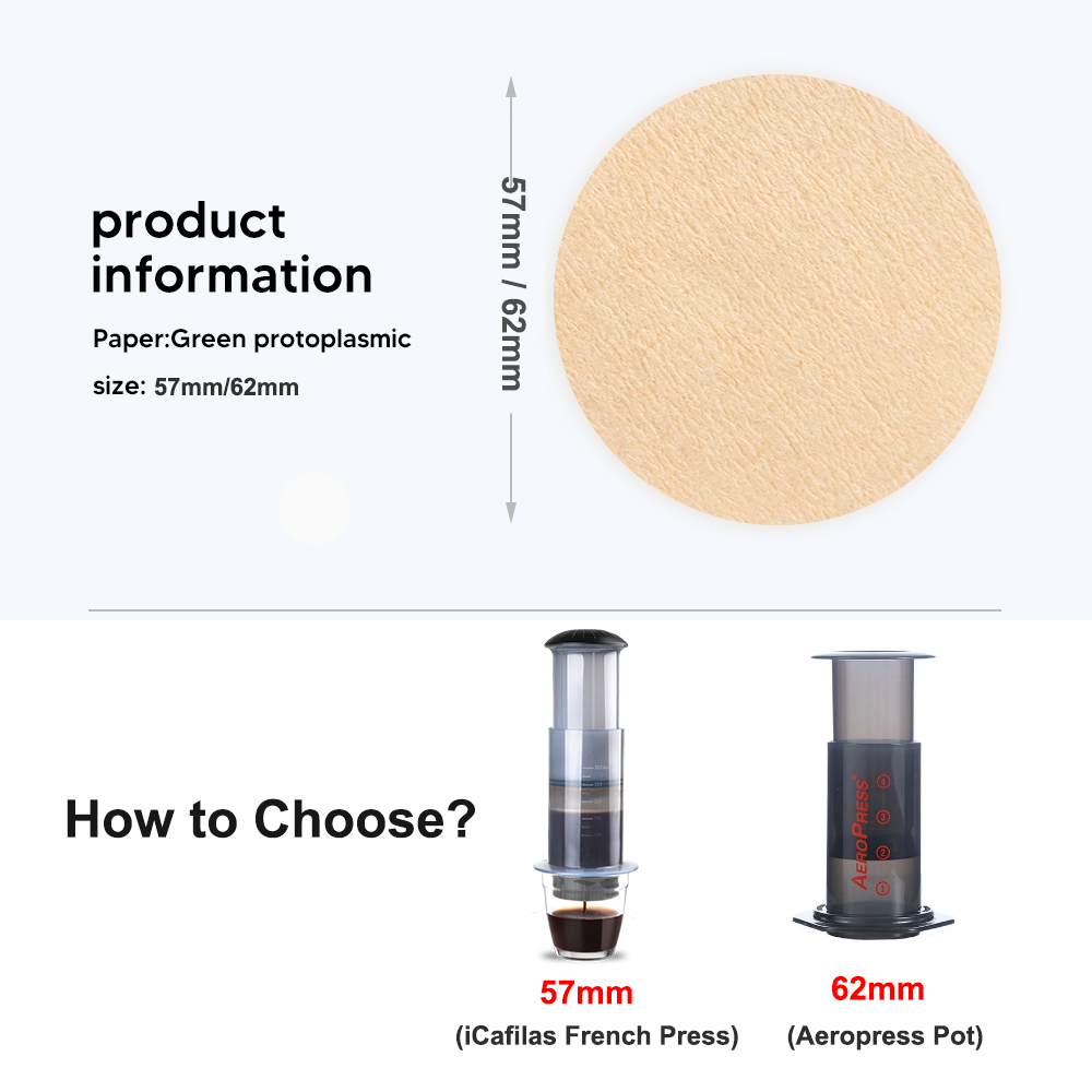 57mm/63mm 커피 필터 종이 커피 메이커 교체 A - Aeropress Coffee Maker 리뷰 및 가격