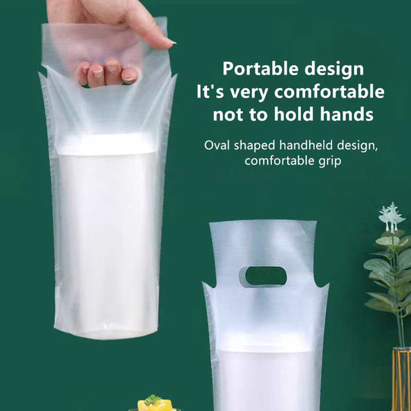 100Pcs 싱글/더블 컵 밀크티 포장 가방 반투명 투 - Mug Tea Coffee 리뷰 및 가격