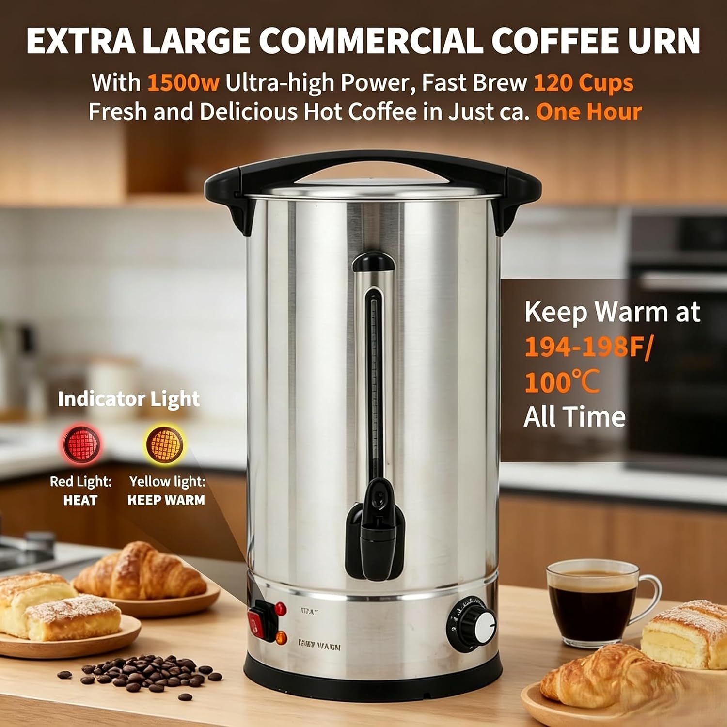 Tacleekii 18L 상업용 커피 디스펜서, 120 - Coffee Tea Urn 리뷰 및 가격