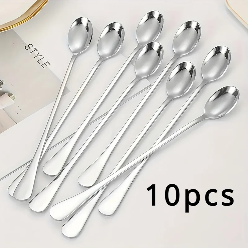 스테인리스 스틸 1/10개 롱 핸들 스푼 세트 - 식기 - Coffee Tea Sugar Canister Set 리뷰 및 가격