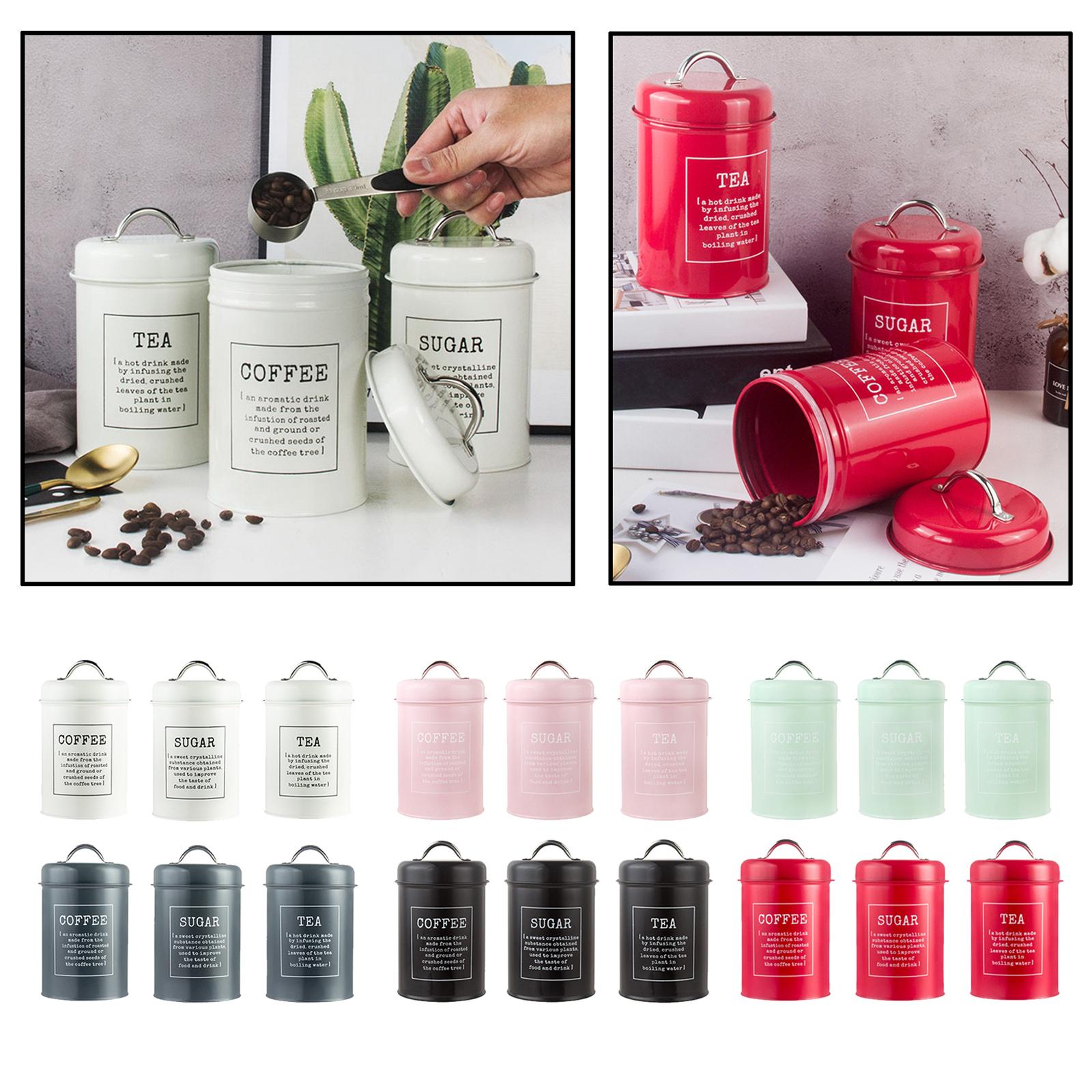 1200ml 밀폐형 주방 용기 세트 3개 (커피, 차, - Coffee Tea Sugar Canister Set 리뷰 및 가격
