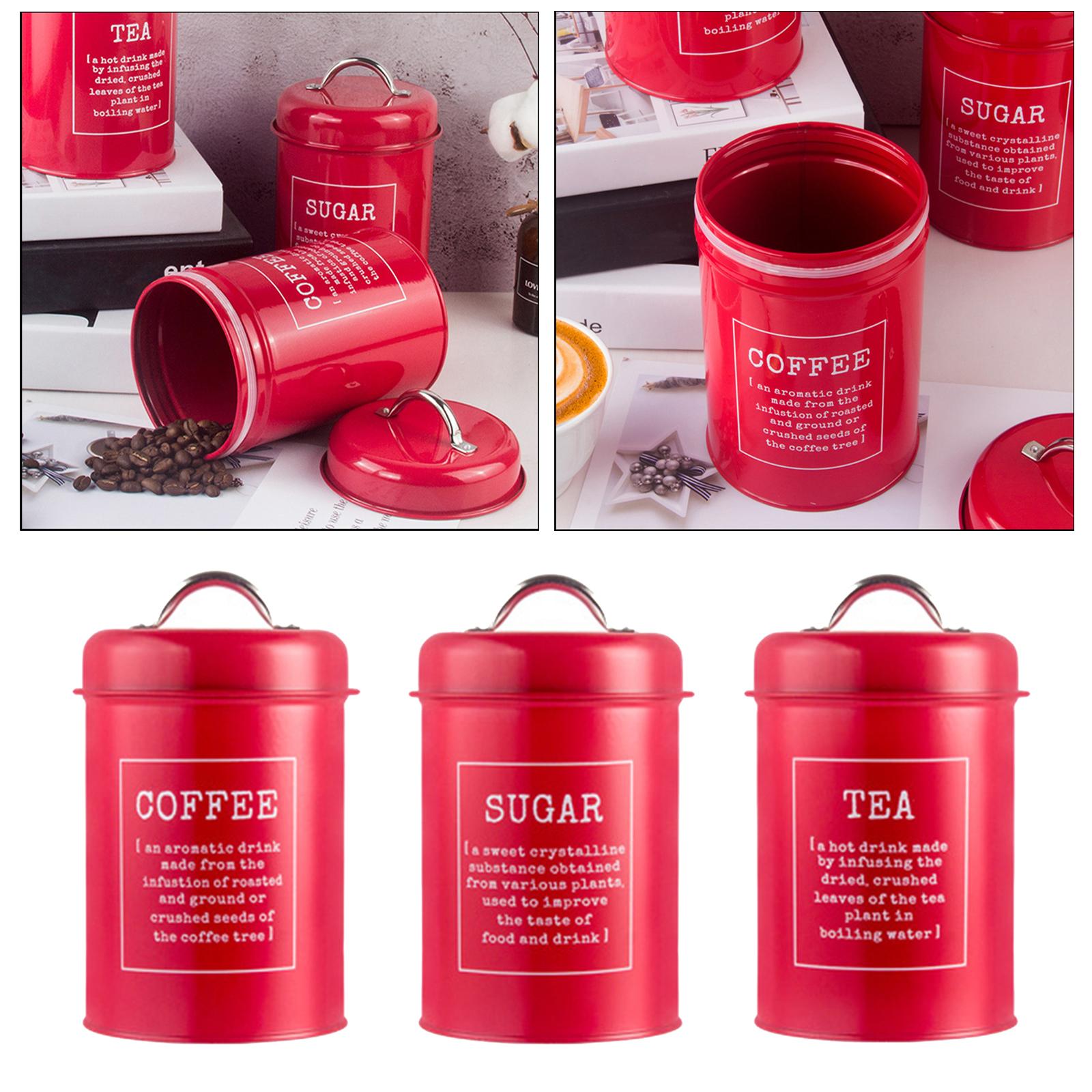 1200ml 밀폐형 주방 용기 세트 3개 (커피, 차, - Coffee Tea Sugar Canister Set 리뷰 및 가격