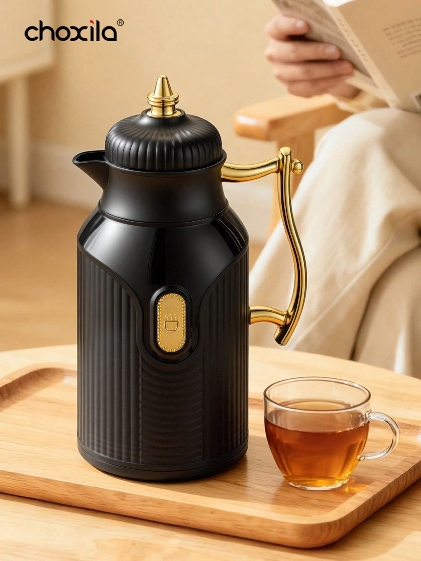 1개 대용량 보온 주전자, 금도금 스타일의 찻주전자,  - Coffee Tea Warmer 리뷰 및 가격