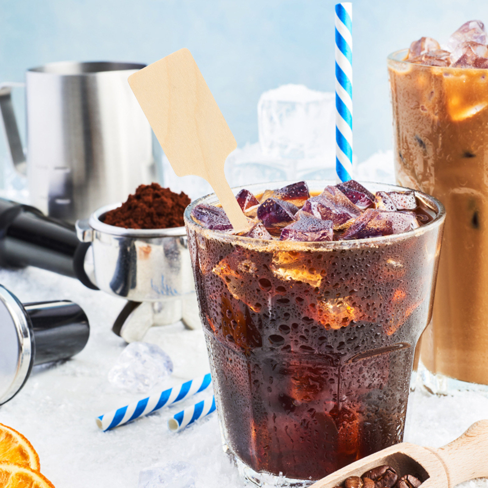 100개입 나무 커피 스터링 스틱 일회용 스틱, 냉온  - Coffee Tea Drink 리뷰 및 가격