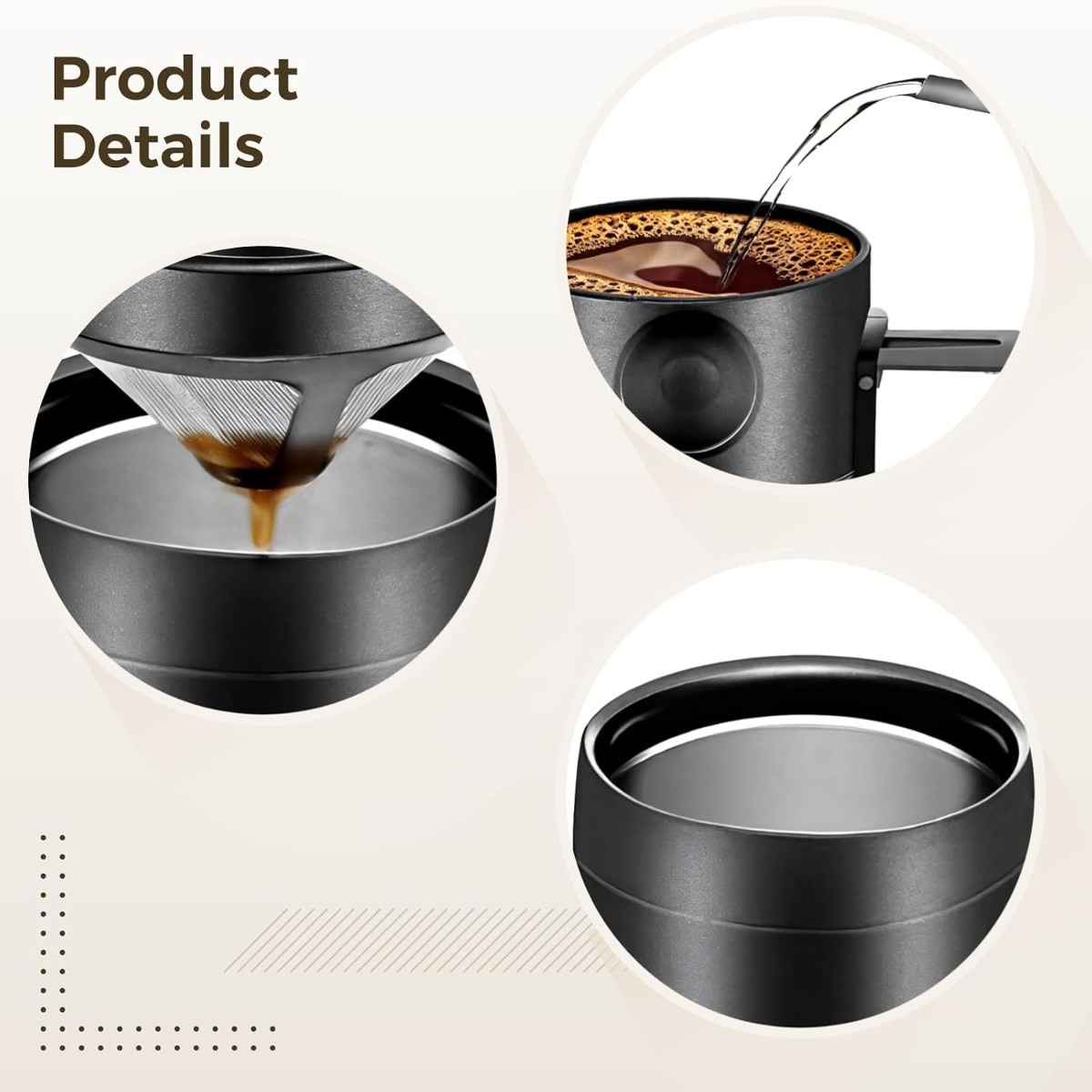 스테인레스 스틸 커피 머그잔 350/550ml 손잡이가 - Coffee Tea Warmer 리뷰 및 가격